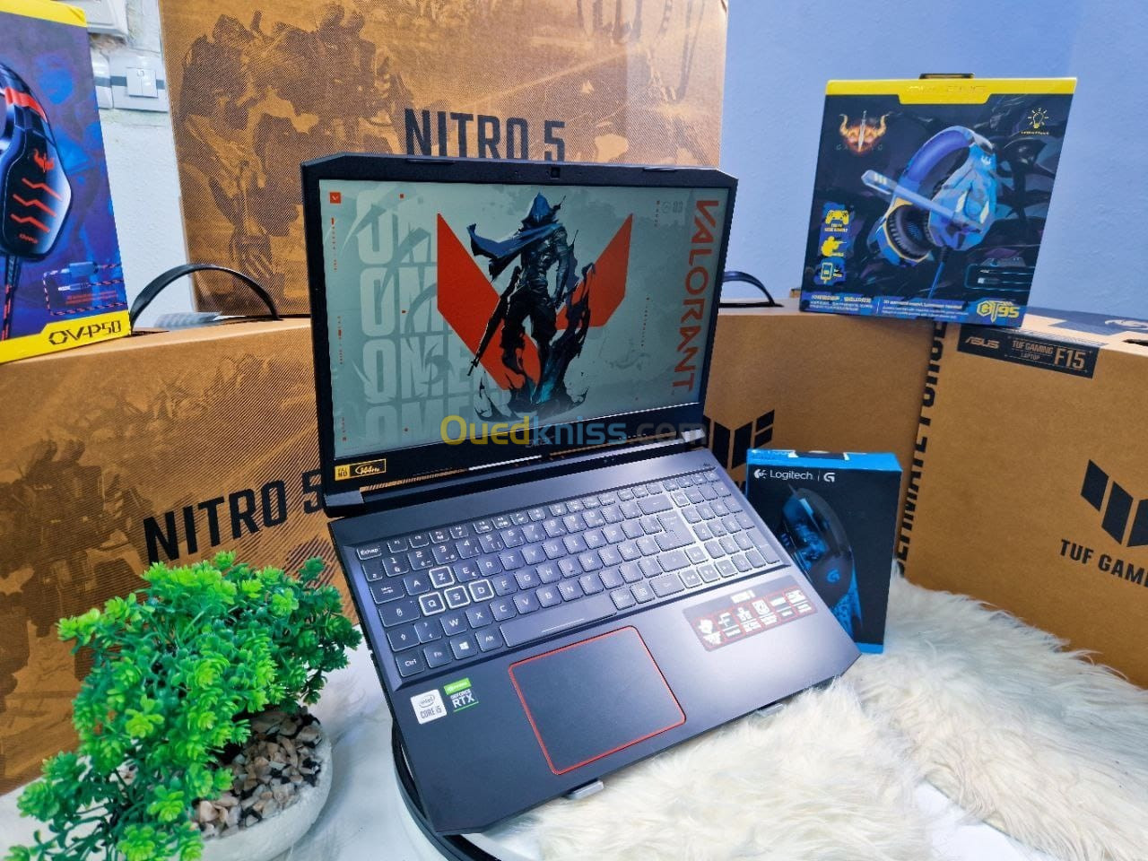 ACER NITRO 5 GAMING/intel I5 -10300H/ram 16GO DDR 4/disk 512 gb ssd/nvidia RTX 3060/15.6 POUCE144HZ