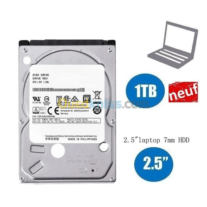 disque dur interne 1To SATA 2.5" 