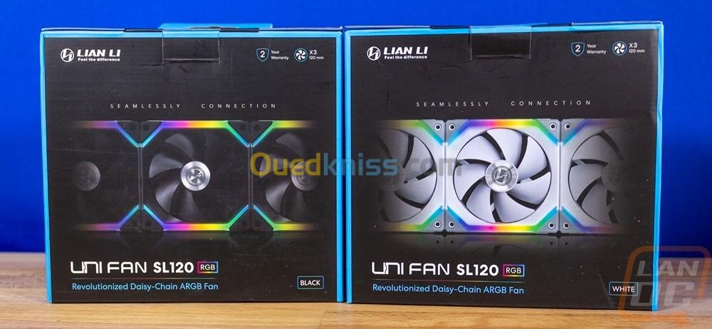 lian li uni fan sl120 pack triple white 