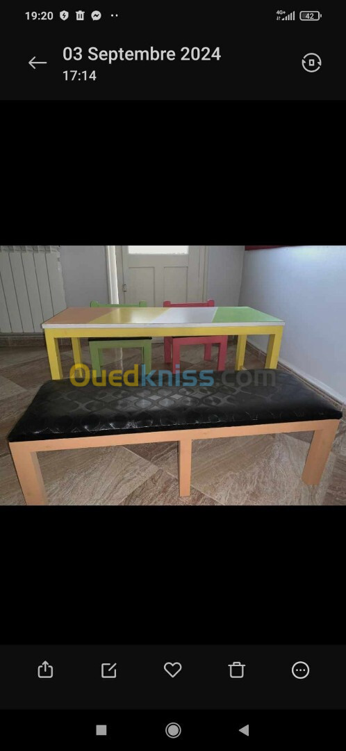 Table de creche