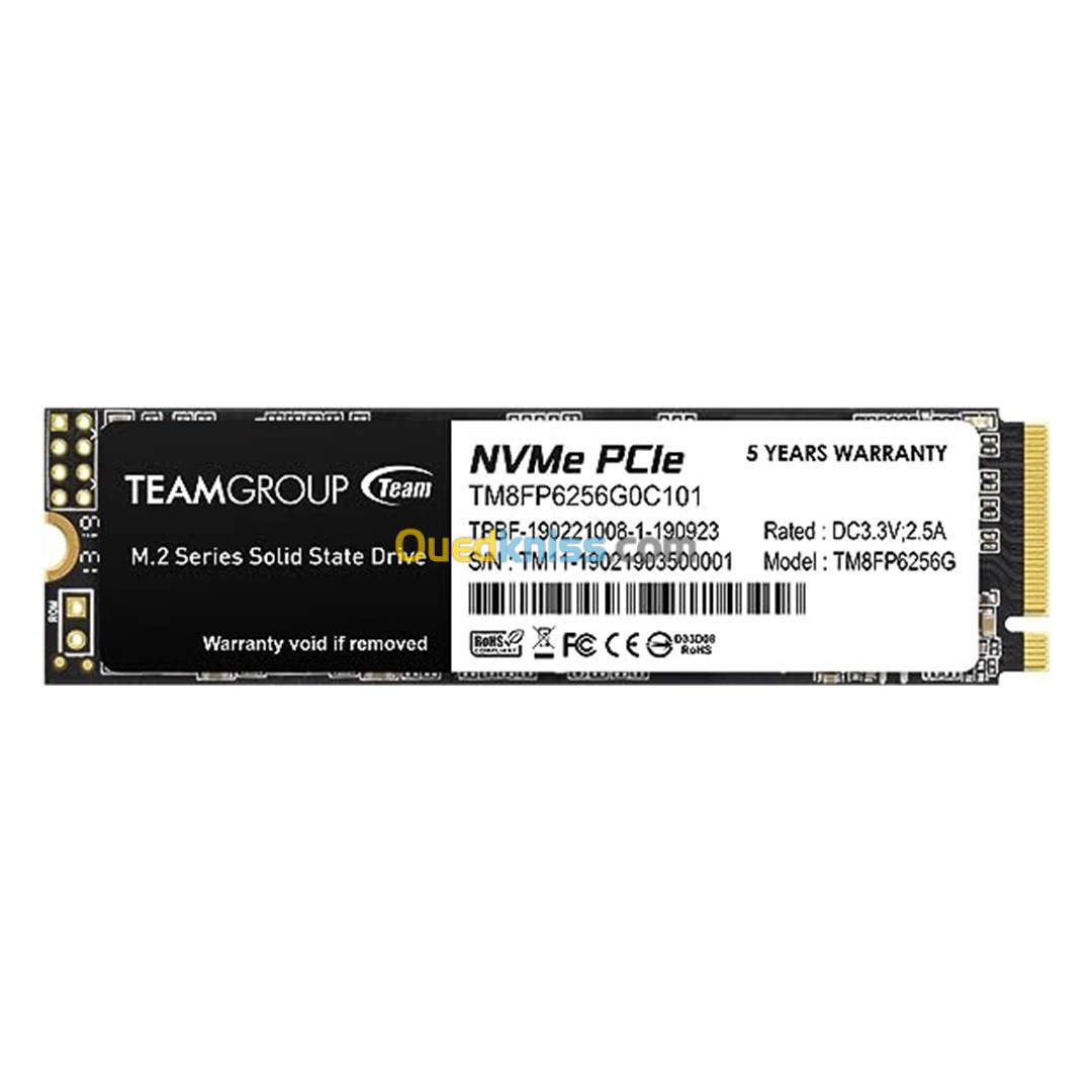 DISQUE SSD TEAMGROUP MP33 M.2 PCIe SSD NVMe 256GB