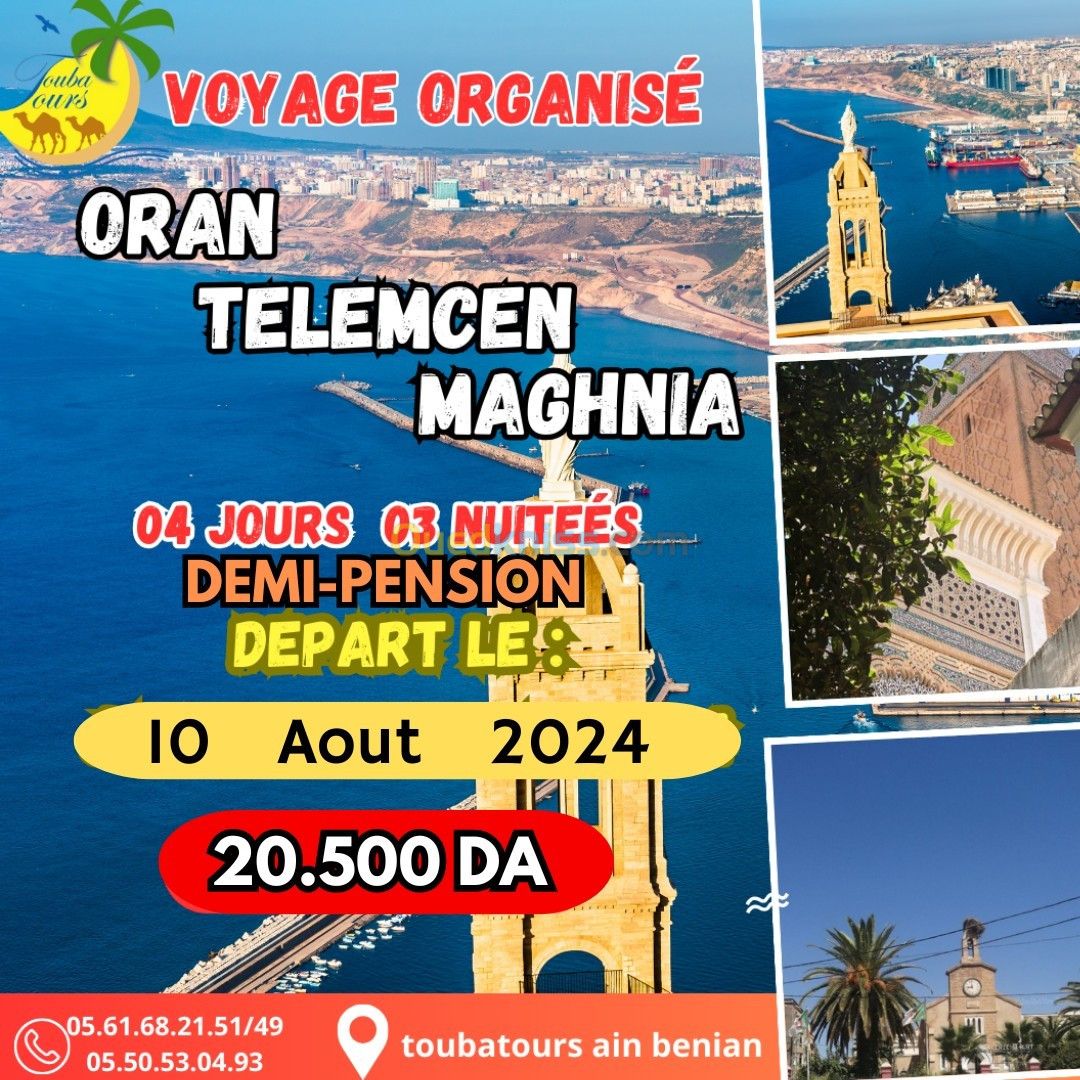 combiné oran telemcen maghnia 4j/3n