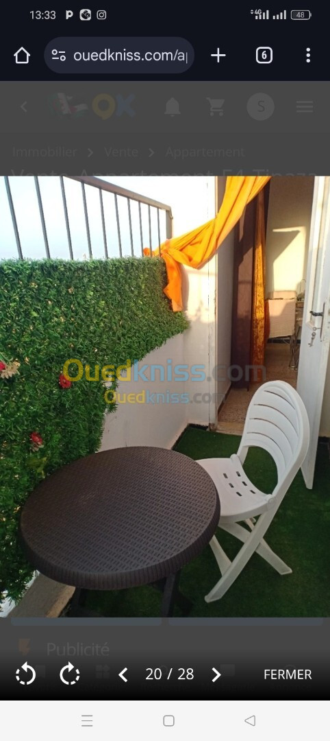 Vente Appartement F4 Tipaza Fouka