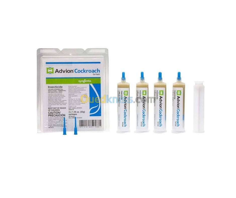 Pack efficace 4 tubes gel ADVION 30 gr anti cafards 