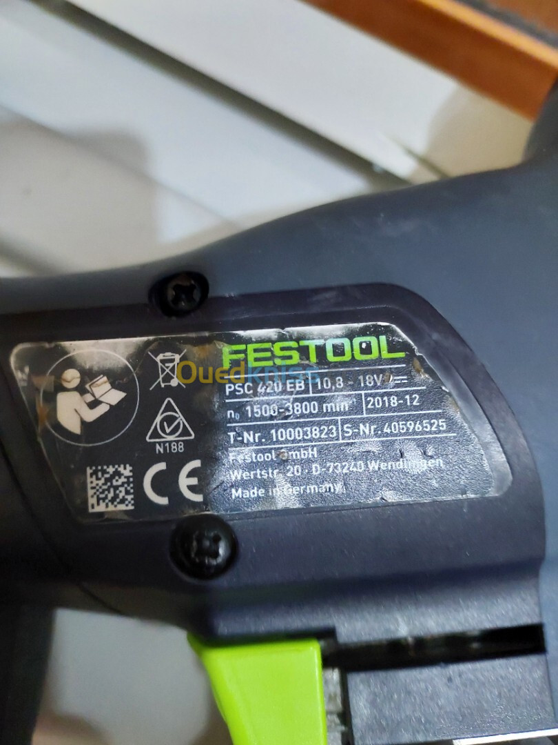 Scie sauteuse Festool 18v 5.2Ah 