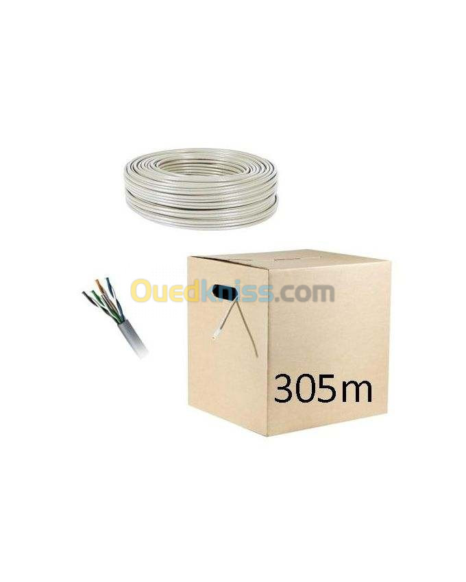 CABLE RESEAU FTP CAT6 305M 500M