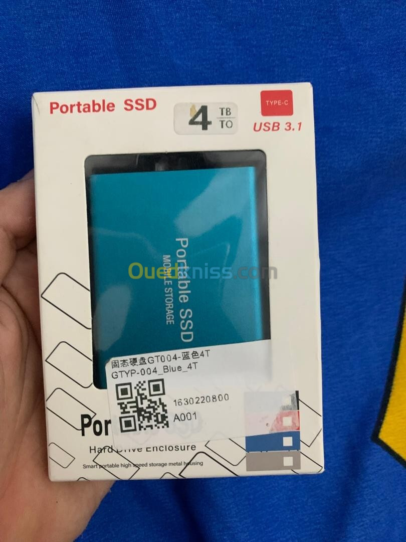 Ssd portable 4tb 3.1usb