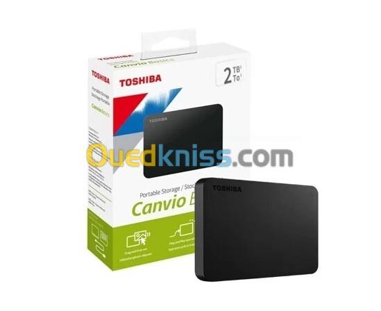 DISQUE DUR EXTERNE TOSHIBA CANVIO BASICS 2TB NOIR