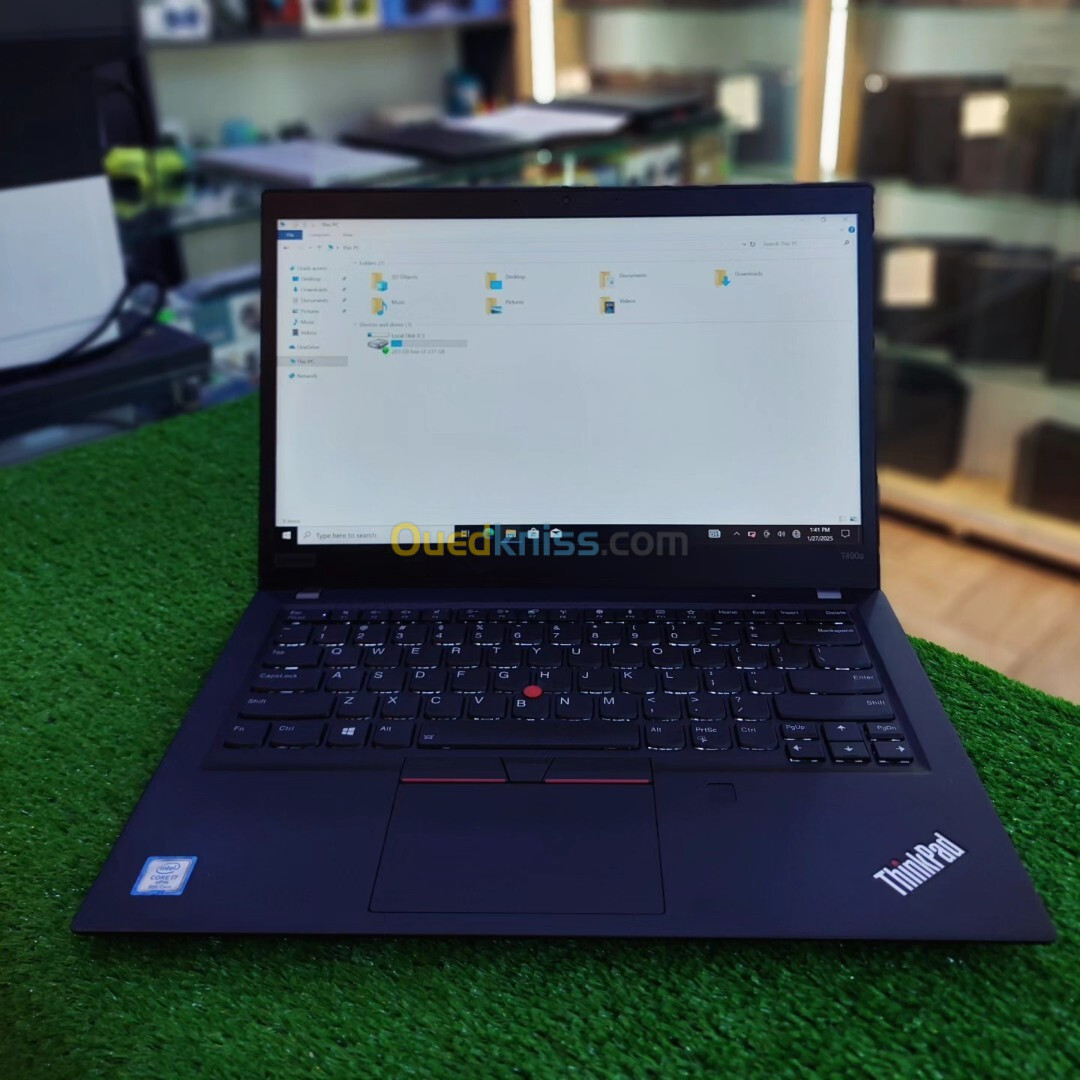 THINKPAD T490s i7 8eme 32G 256SSD 14" FHD TACTILE IPS 