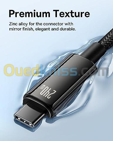 Câble à gaine tressée USB-C vers USB-C (240 W)