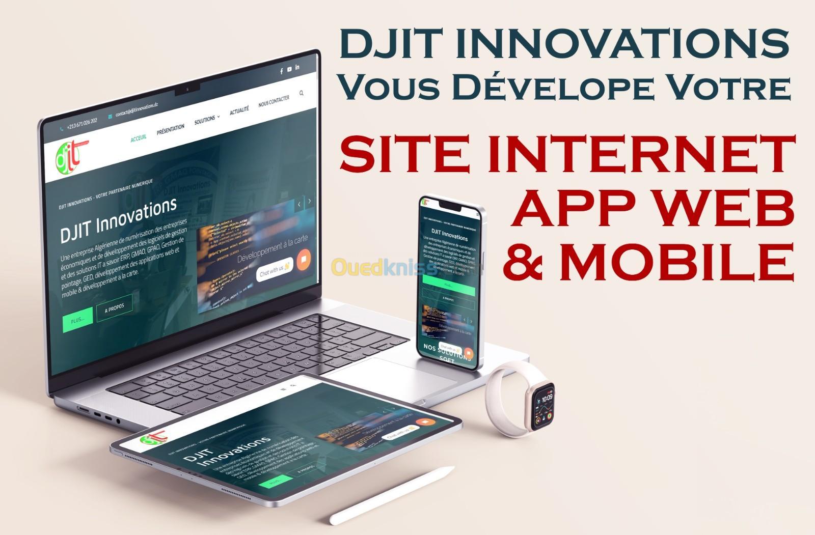 CRÉATION DES SITES WEB ET APPLICATIONS MOBILE