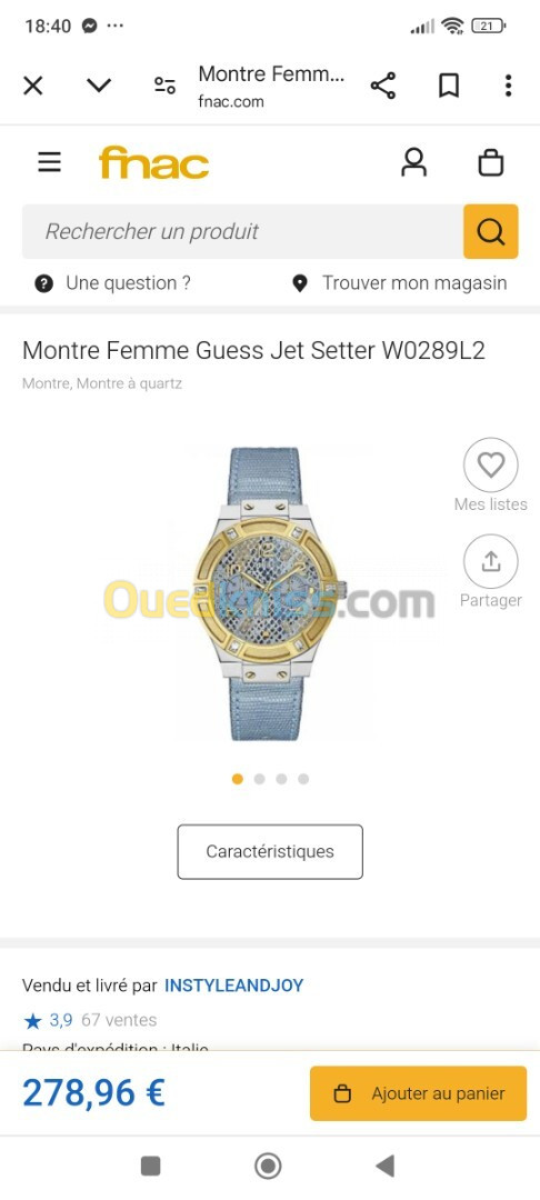 Montre Femme Guess Jet Setter 