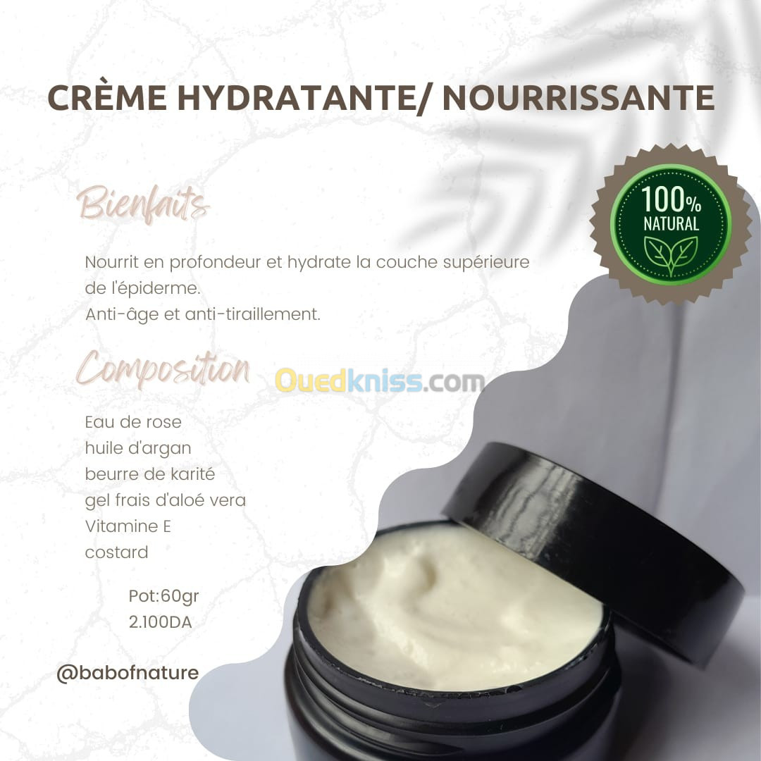 Crème hydratante / nourrissante 