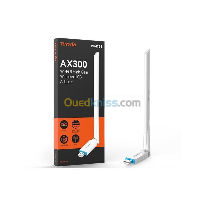 Carte Wifi USB TENDA U2 AX300 WiFi 6