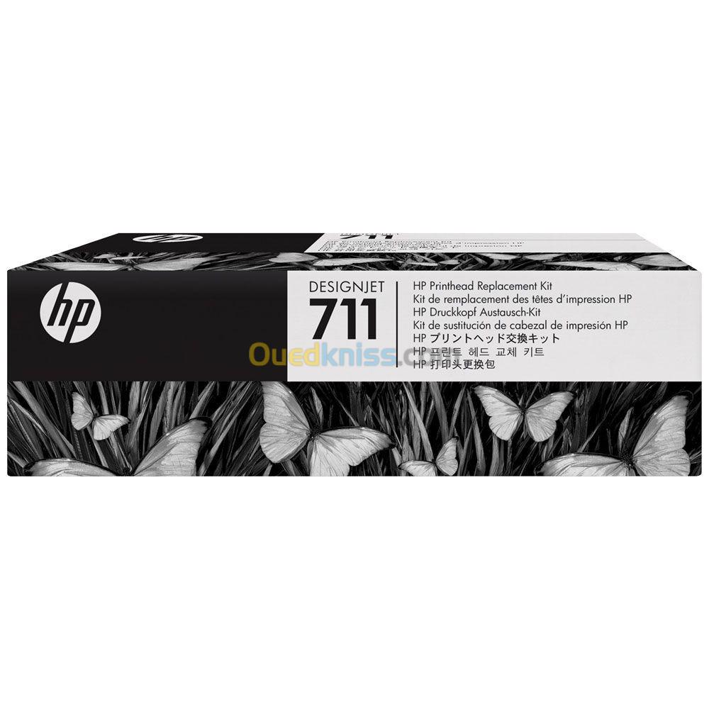 TÊTE D'IMPRESSION HP 711 ORIGINAL POUR TRACEUR T520 / T120 + PACK DE CARTOUCHE ORIGINAL