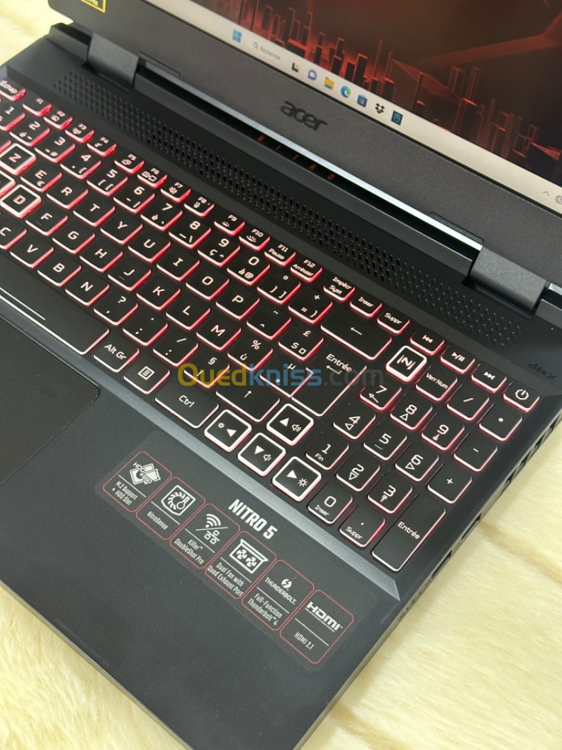 ACER NITRO 5 AN515-58 I5 12450H 16GO DDR5 512GO SSD NVIDIA GEFORCE RTX4060 8GO GDDR6