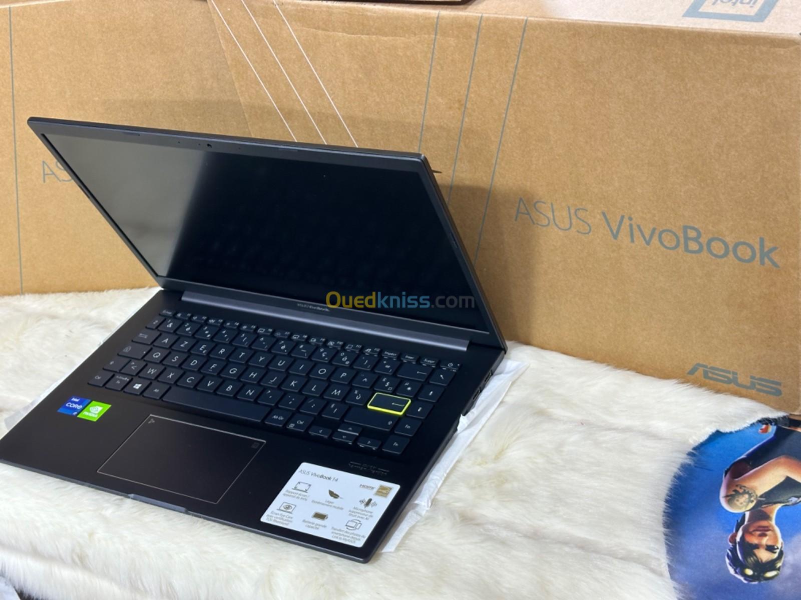 ASUS VIVOBOOK S413E I7 1165G7 16GO 512GO NVIDIA GEFORCE MX350 2GO NEUF SOUS EMBALLAGE 