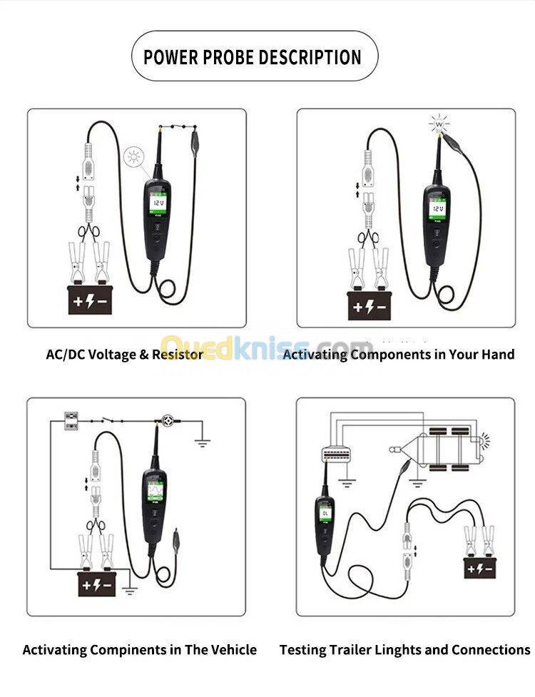 JDIAG ( TopDiag P100 ( Testeur De Circuit Powerscan 6-40V