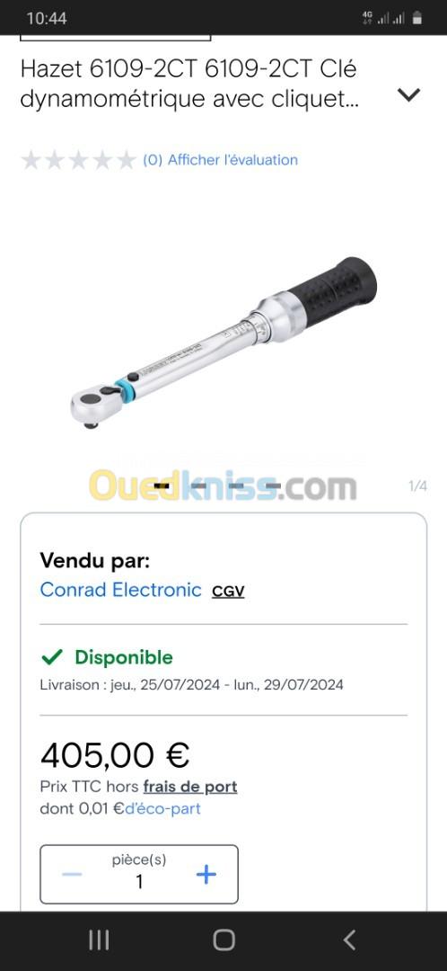 Clé dynamométrique hazet allemand 