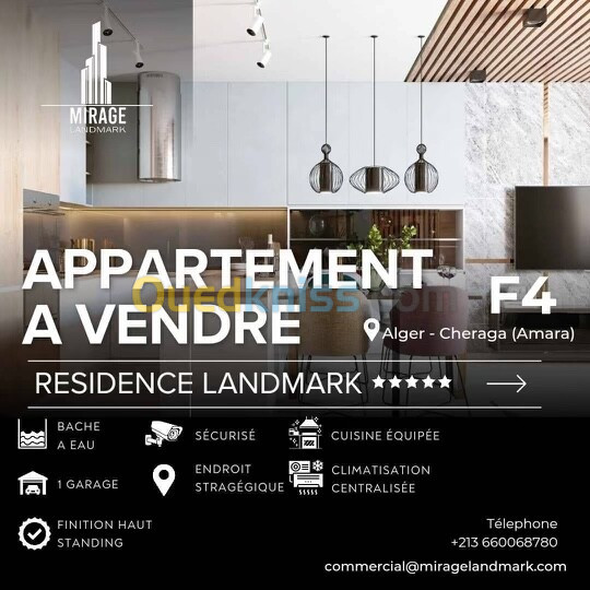 Vente Appartement F4 Alger Cheraga