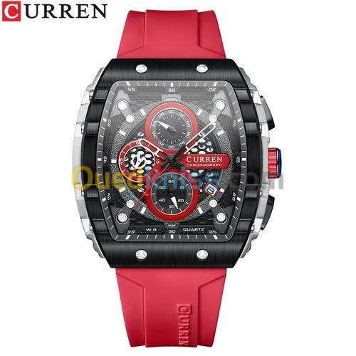 Curren montre (original) bracelet en Silicone pour hommes CURREN 8442 