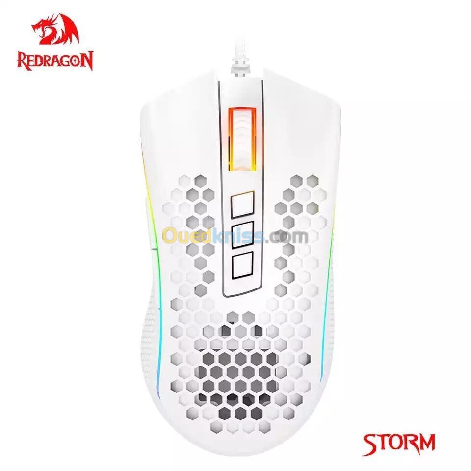 Redragon M808 Storm Lightweight RGB Gaming Mouse, 85g Ultralight, 12400 DPI, ergonomique
