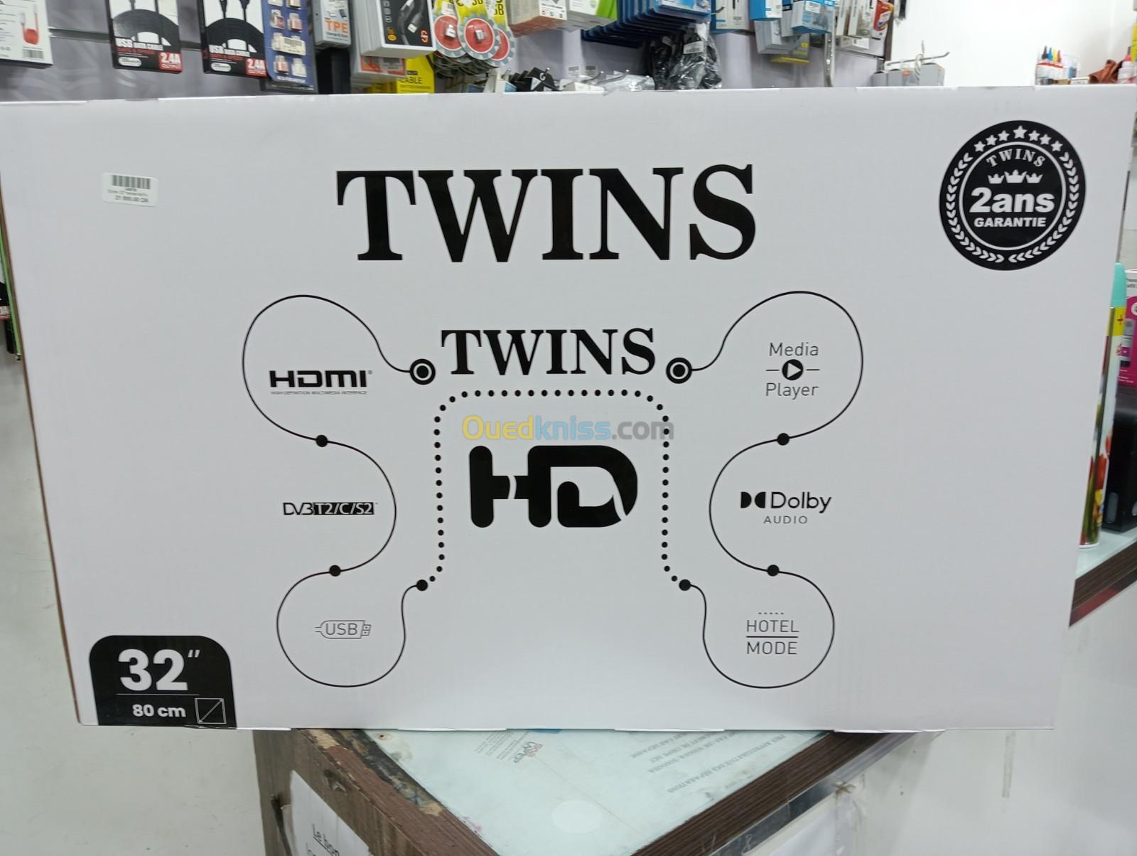 écran Twins 32" Tv caméra gaming avec démo intégré 