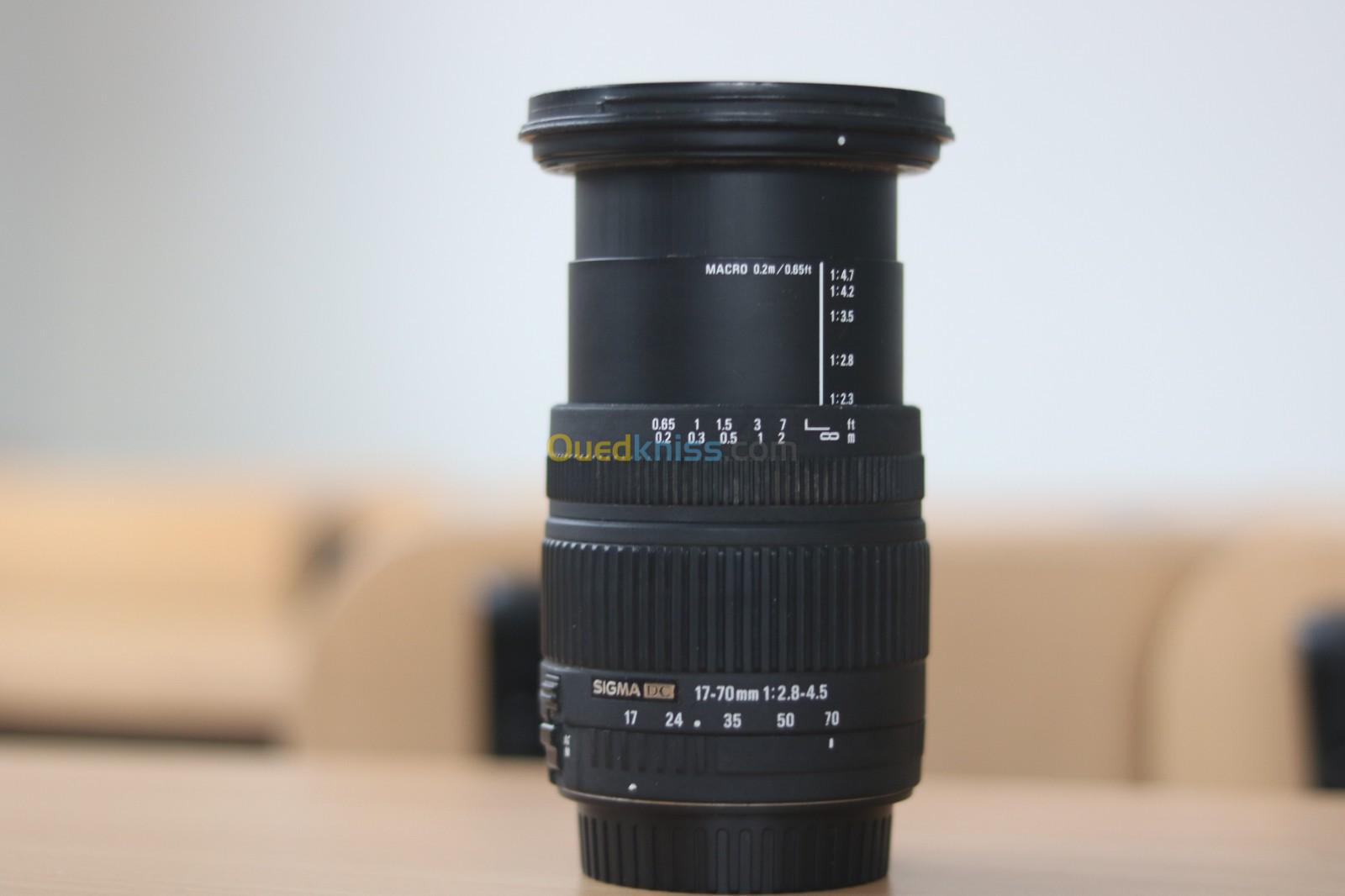 Objectif Sigma 17-70mm f2.8 "Canon" 