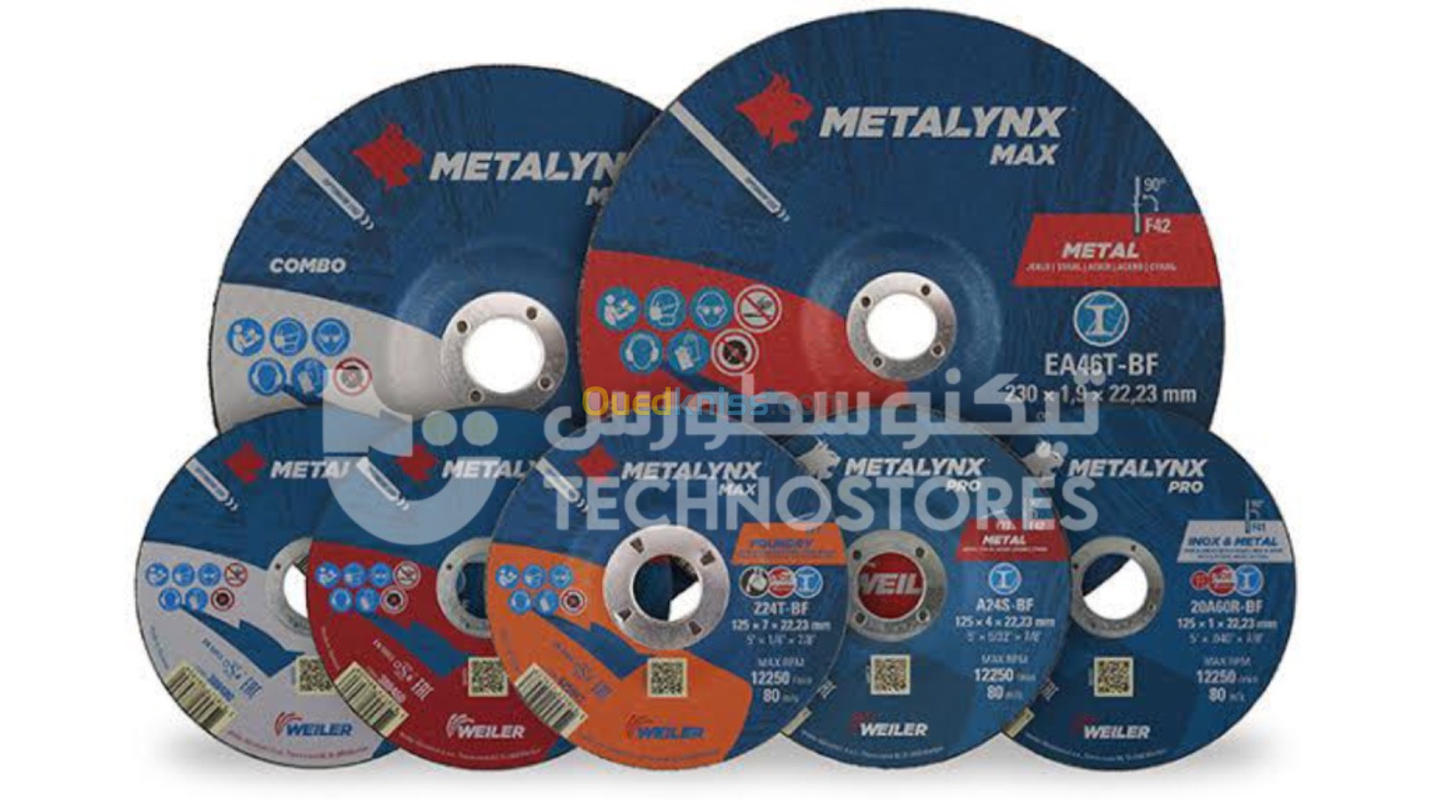 Disques de coupage et meulage Metalynx (Weiler) 