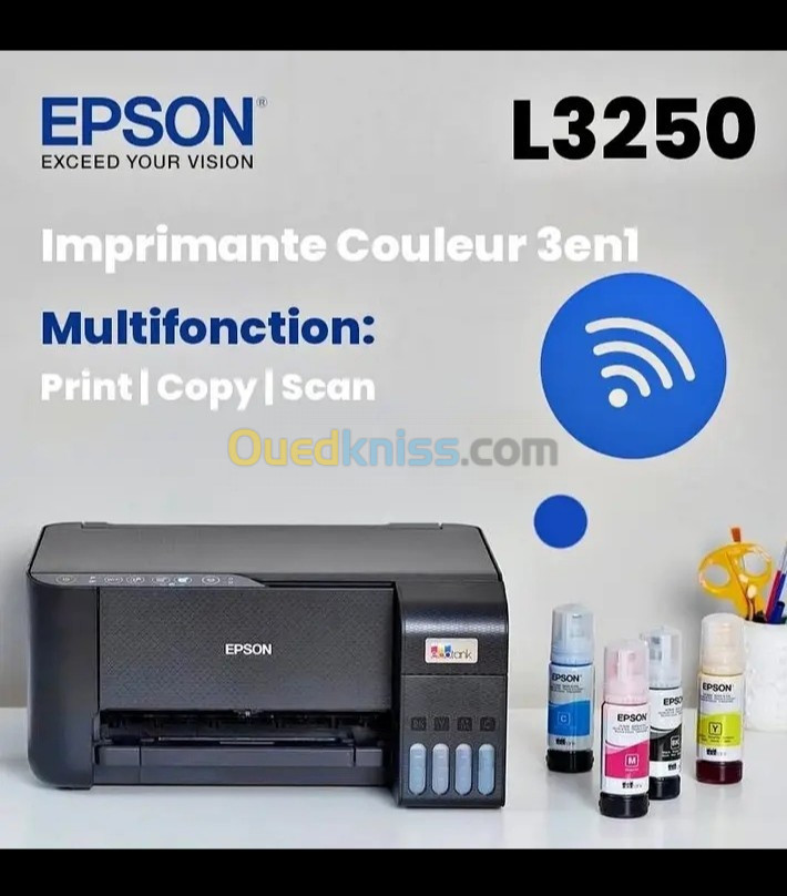 Imprimante Jet D'encre Multifonctions WIFI EPSON L3250