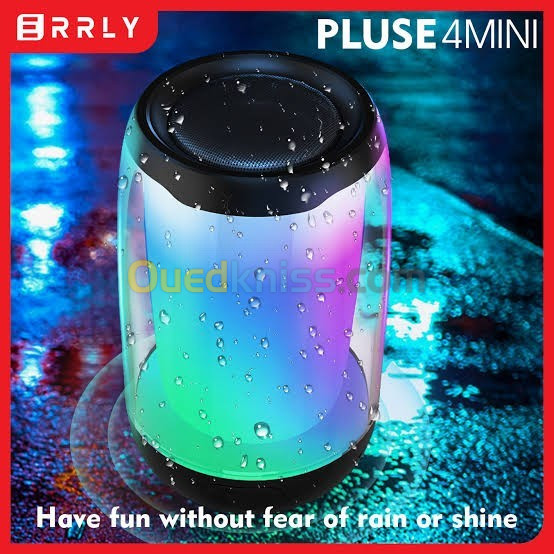 WIRELESS SPEAKER RGB LED (PLUS 4 MINI) . مكبر صوت بلوتوث مقاوم للماء بتصميم جميل