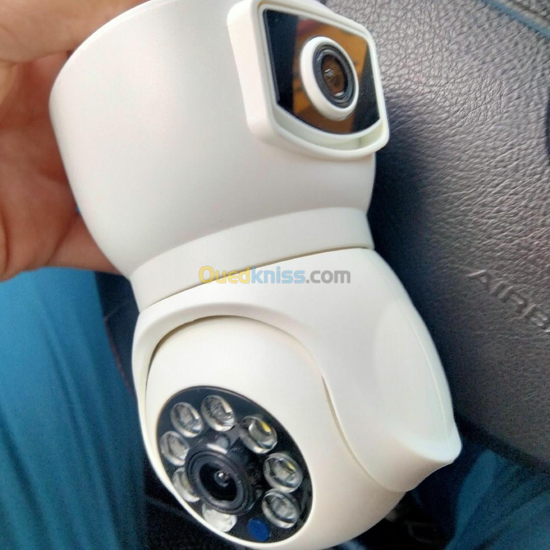 Caméra de surveillance lampe wifi  V380 PRO 360 DOUBLE CAMÉRA 