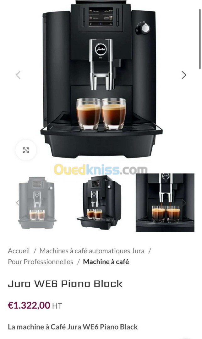 Machine à café Jura WE6 Pro Piano Black