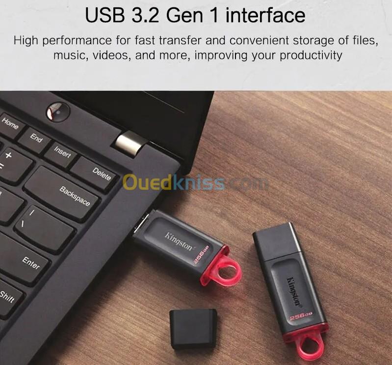 الأصلي يتكلم  KINGSTON-Clé USB 64 Go DATA TRAVELER  USB 3.2 Origine
