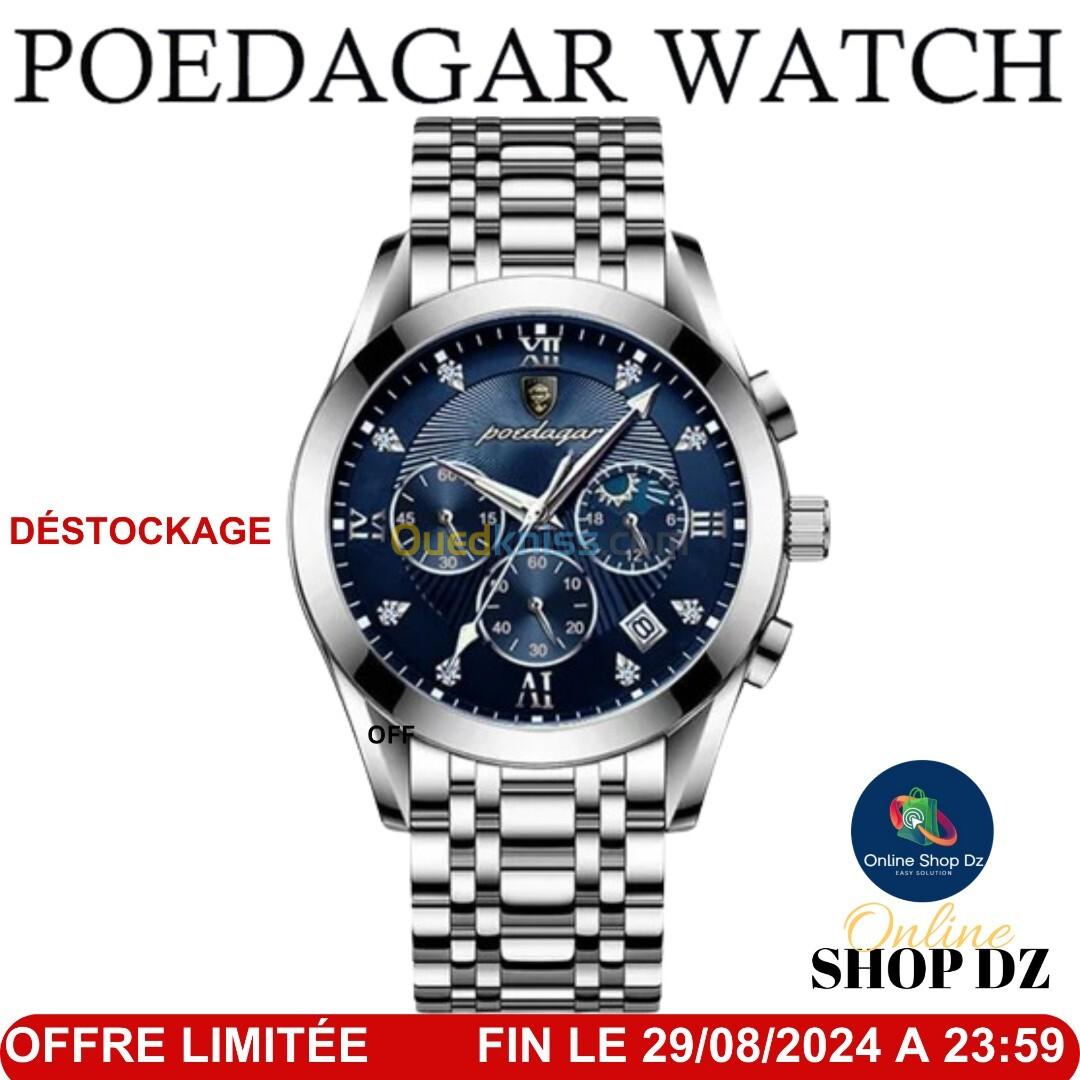 POEDAGAR  montre de luxe à Quartz pour homme