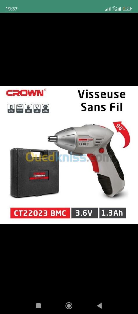 Crown visseuse 3.6v valise ct22023