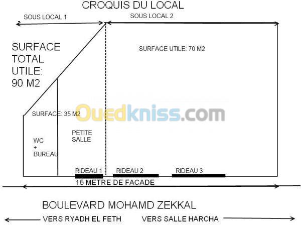 Location Local Alger Sidi mhamed