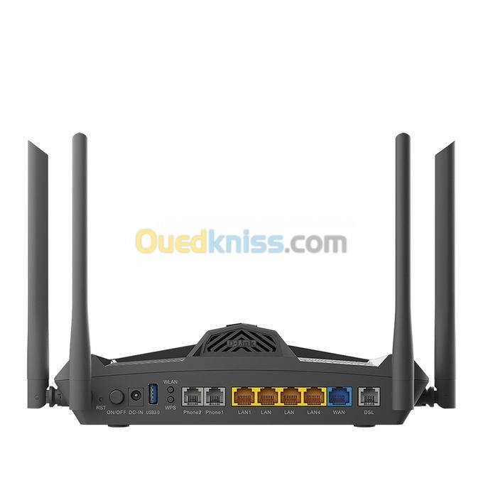 D-Link Modem Routeur D-Link DSL-X1852E WI-FI 6 AX 1800 Dual-Band Gigabit VDSL2/ADSL2+