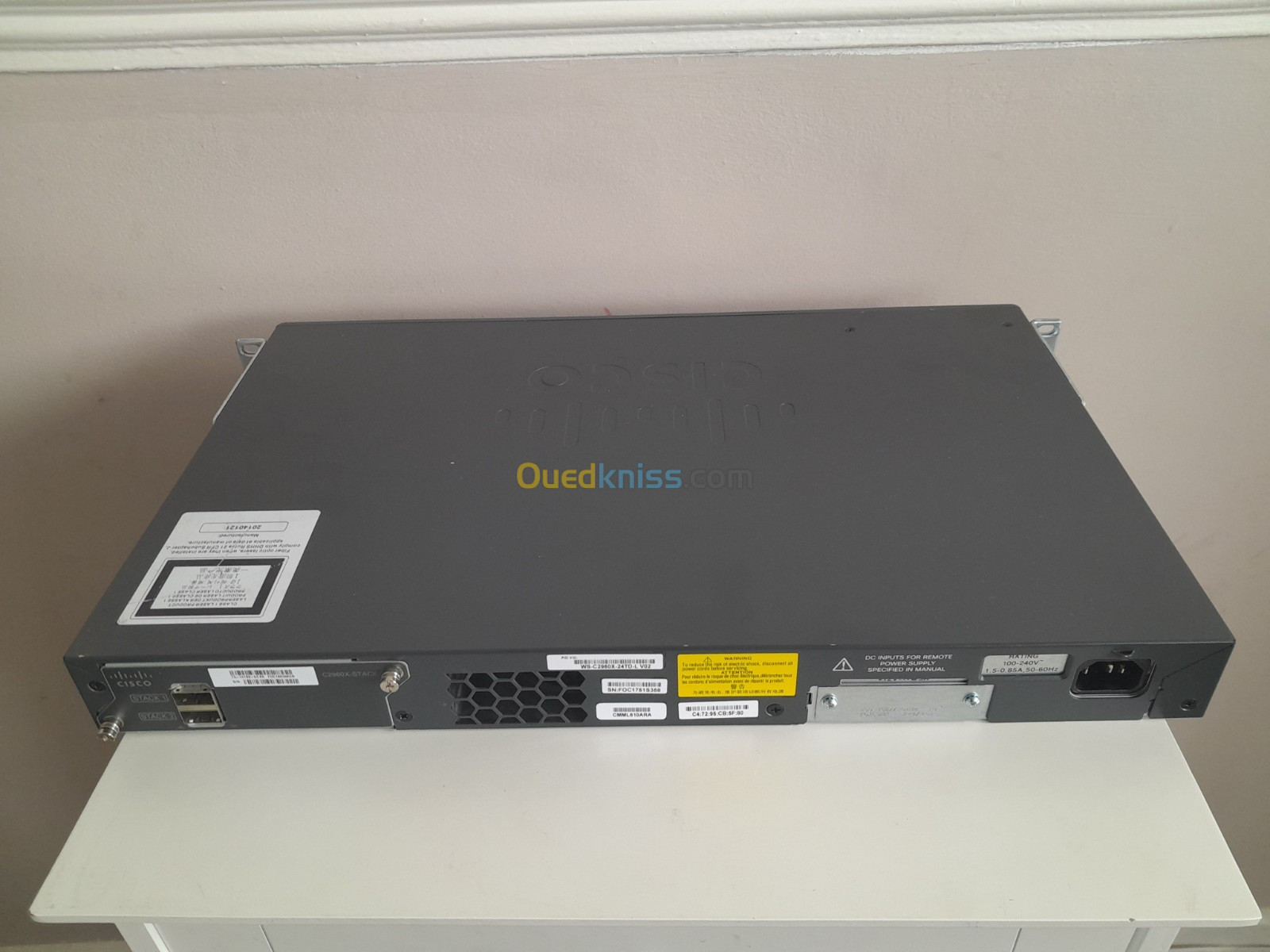 Cisco WS-C2960X-24TD-L + STACK IOS  Alger