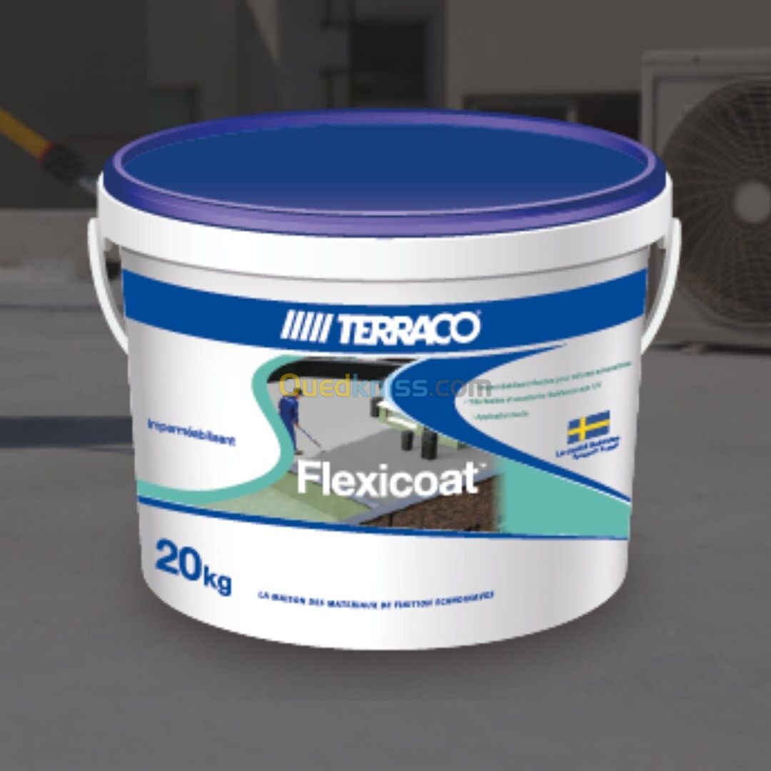    ETANCHEITE LIQUIDE FLEXICOAT de TERRACO 20KGS 5KGS