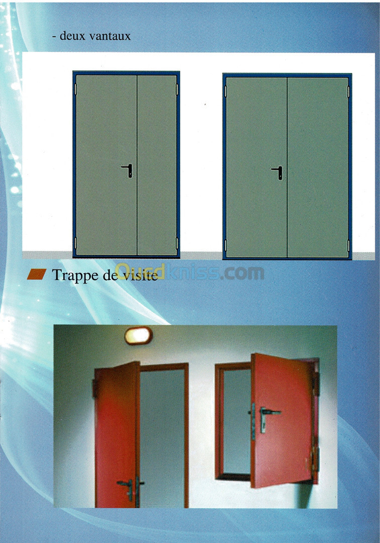 PORTE COUPE FEU ET MULTIUSAGE