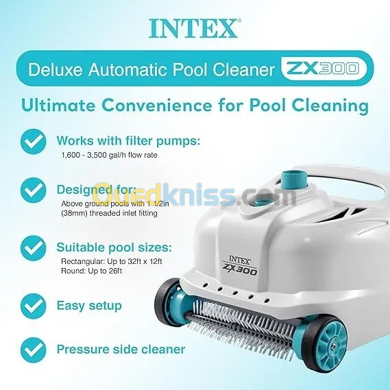 Robot nettoyeur automatique de piscine ZX300 | INTEX