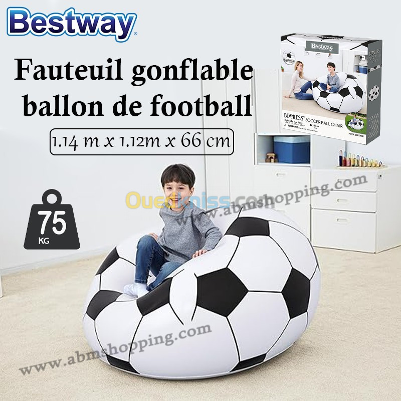 Fauteuil gonflable ballon de football | Bestway