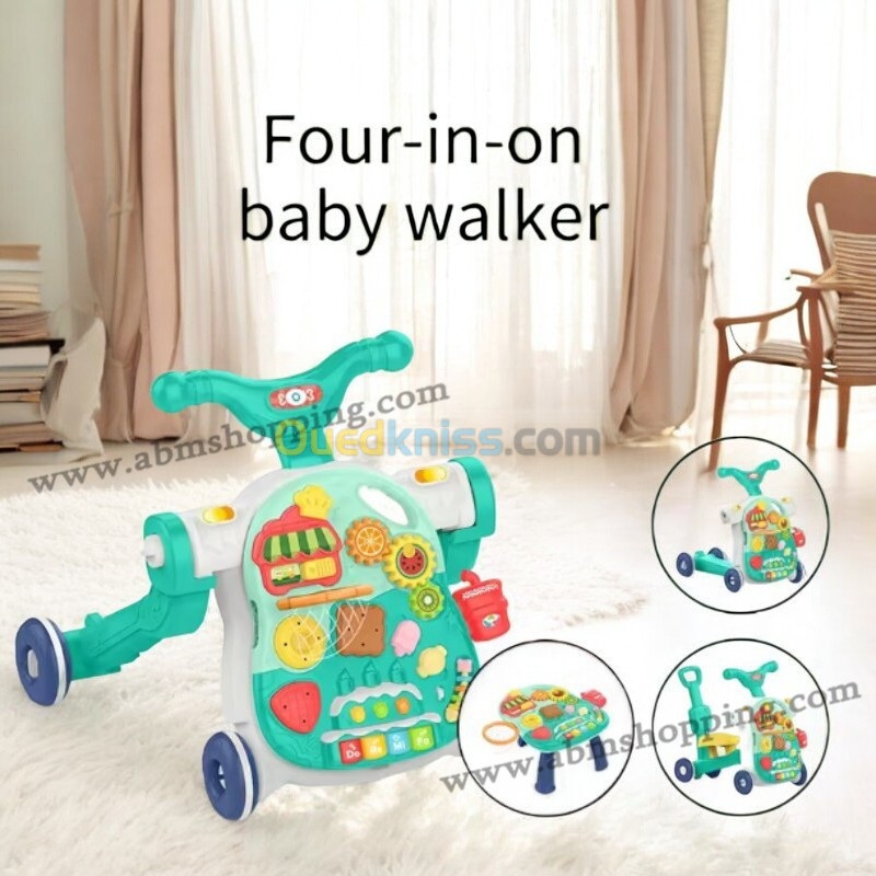 Trotteur multifonctions pour bébé 4en1