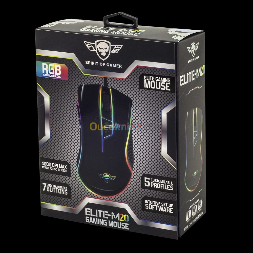 Souris SPIRIT OF GAMER ELITE M20 RGB