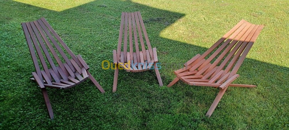 Chaises en bois pliantes scandinaves