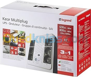 Onduleur Legrand KEOR Multiplug 800VA 6 Prises + Disjoncteur  