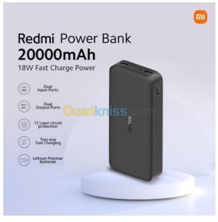 Redmi PowerBank 20000mAh 18W fast charge