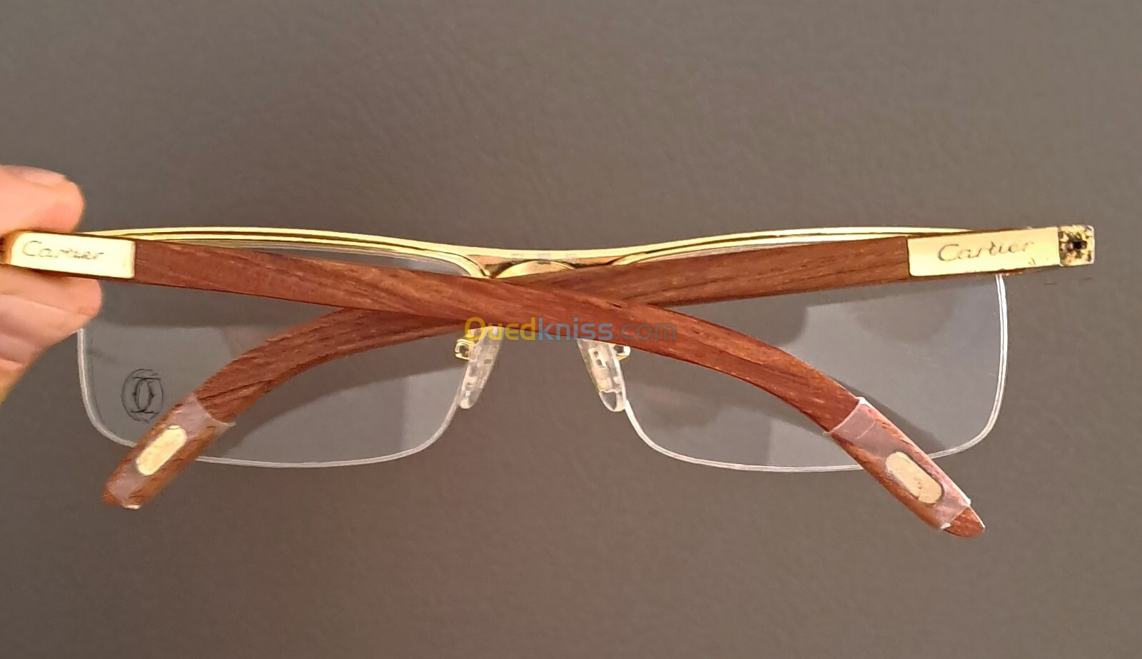 Lunette Cartier en bois 