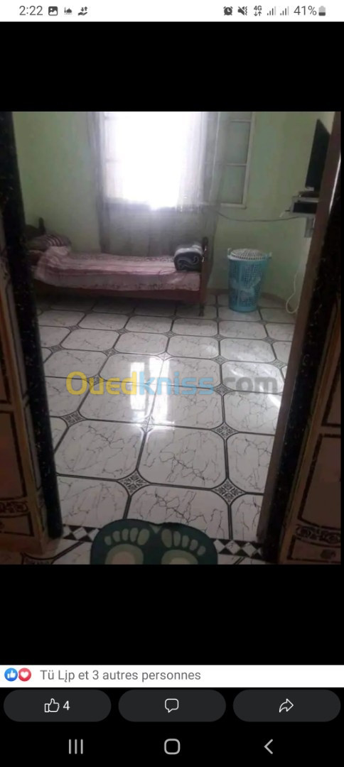 Vente Appartement F4 Sidi Bel Abbès Sidi lahcene